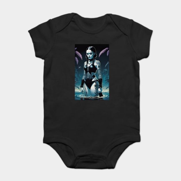 Hot Goth Girl Summer Baby Bodysuit by Grave Digs